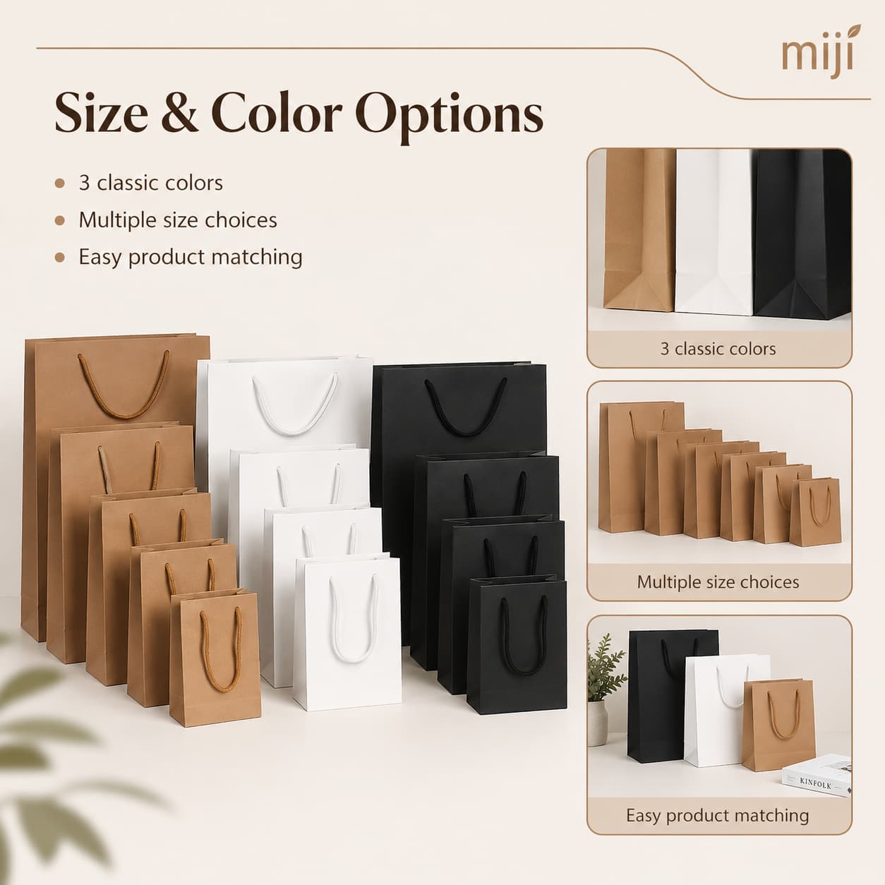Multiple Sizes and Color Choices