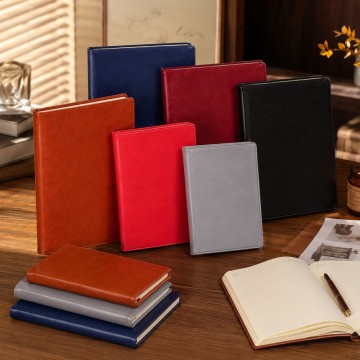 Custom A5/B5 Soft-Touch PU Hardcover Notebook | 80gsm Lined Journal