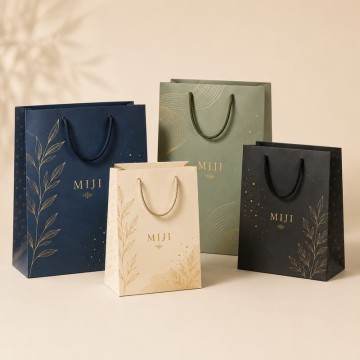 Custom Luxury Paper Gift Bags | Premium Boutique Shopping Bags