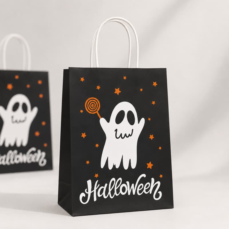 Ghost Halloween Paper Gift Bag