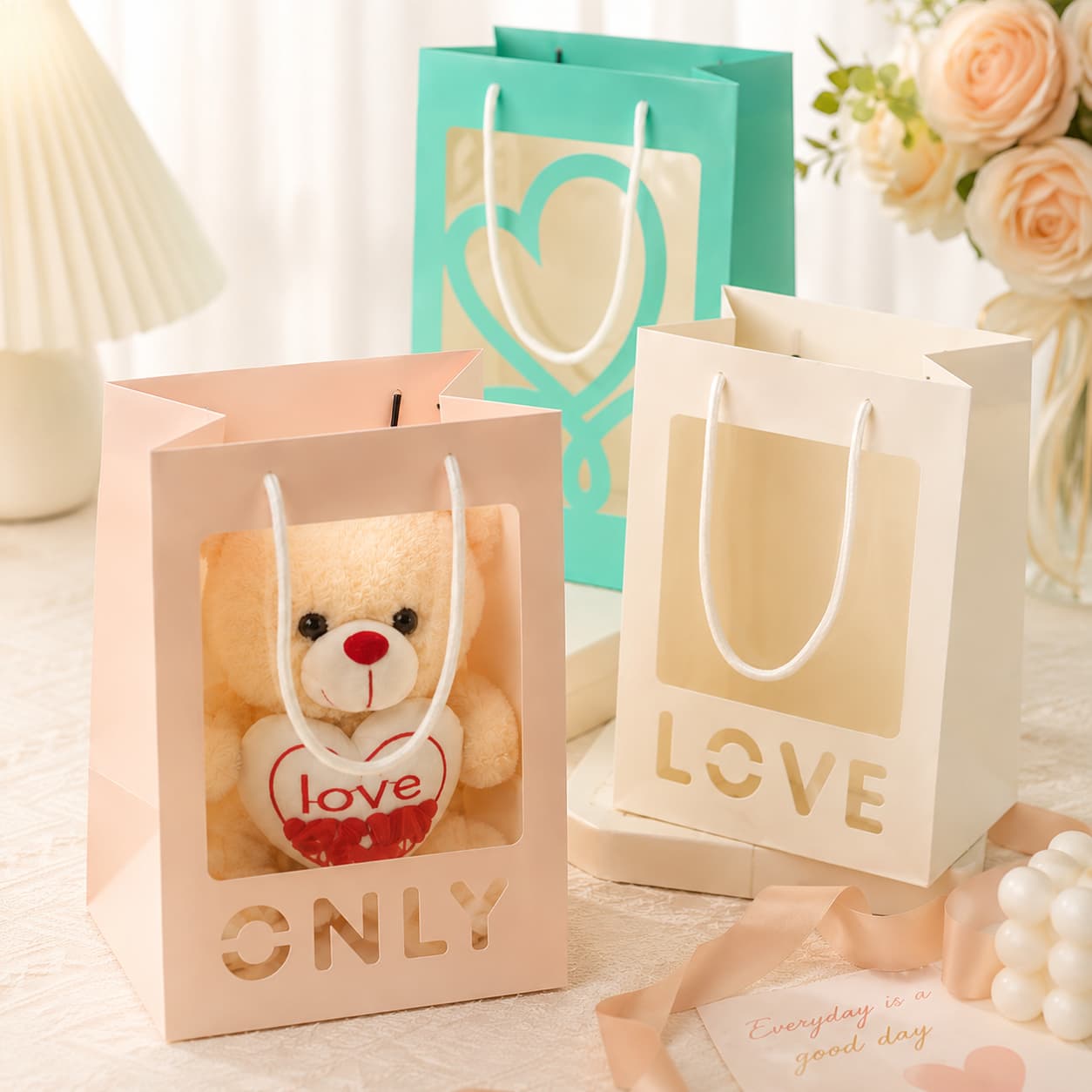 Pastel Window Gift Bag Lifestyle Scene
