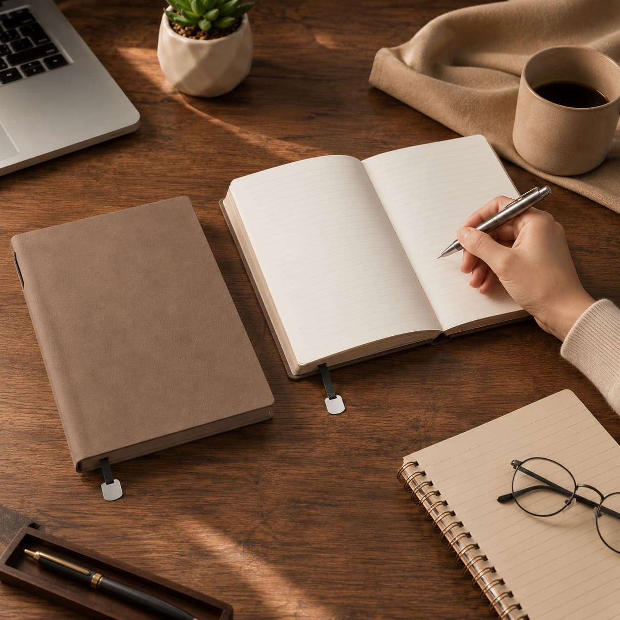 A5 Notebook Writing Usage Scene