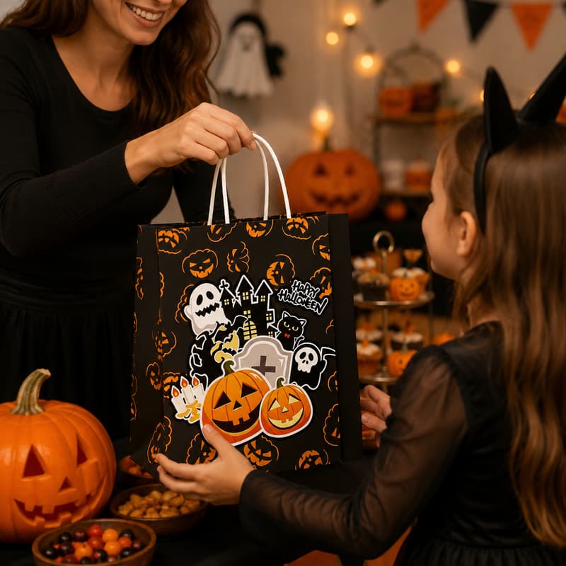 Halloween Party Gifting Scene