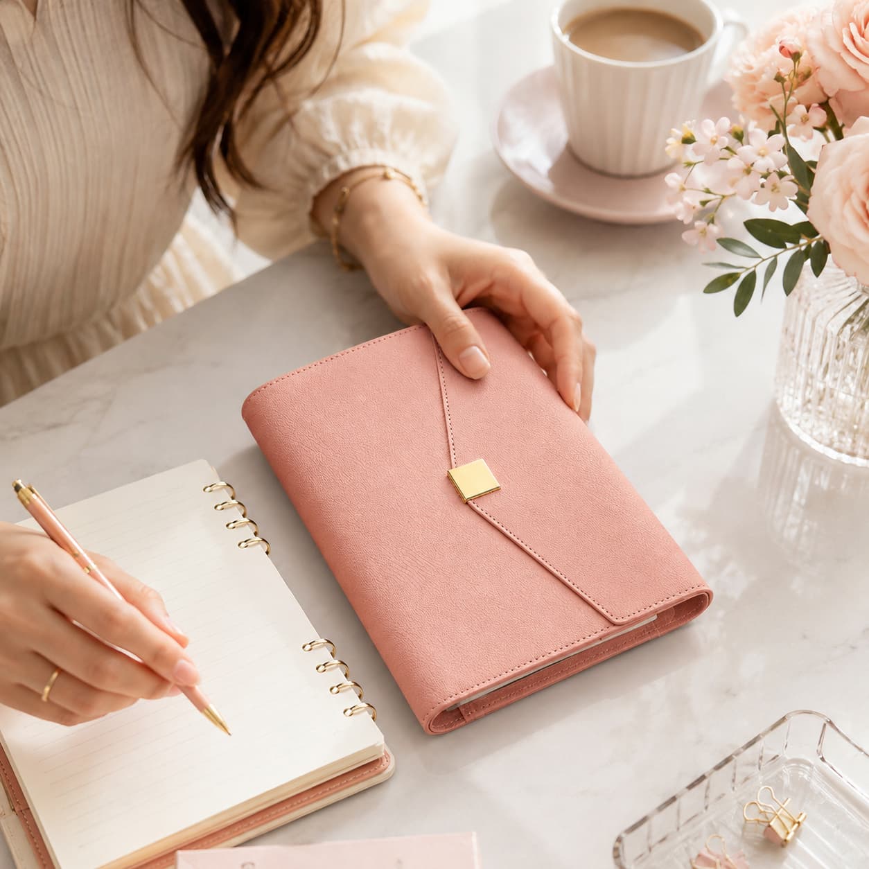 PU Planner Organizer Lifestyle Scene