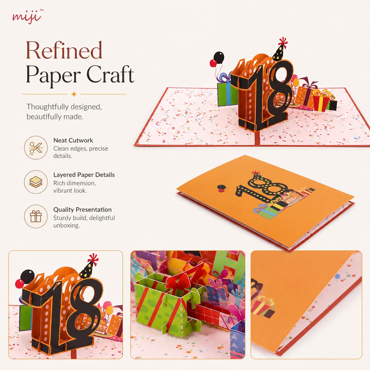 Feature image highlighting layered paper craft details, colorful pop-up elements, and neat folded presentation.