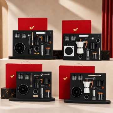 Custom Moka Pot Coffee Gift Set