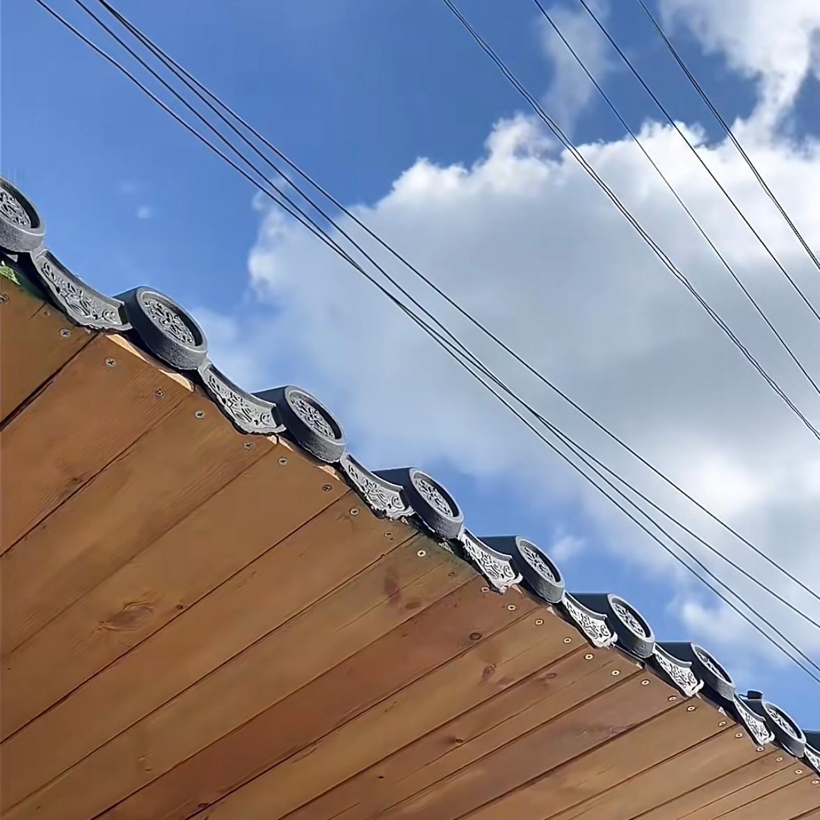 Telha ondulada de resina com onda redonda 1130 aplicação2