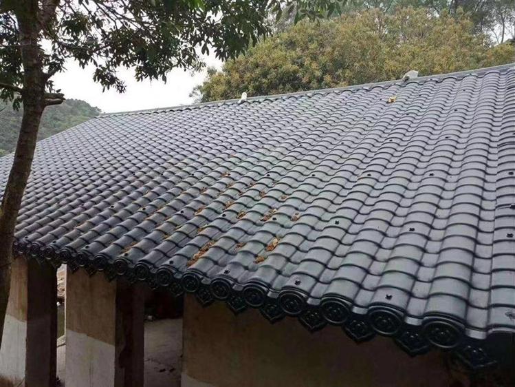 01 Tôle de toiture en résine synthétique : Tuile de toit de style chinois (15).jpg