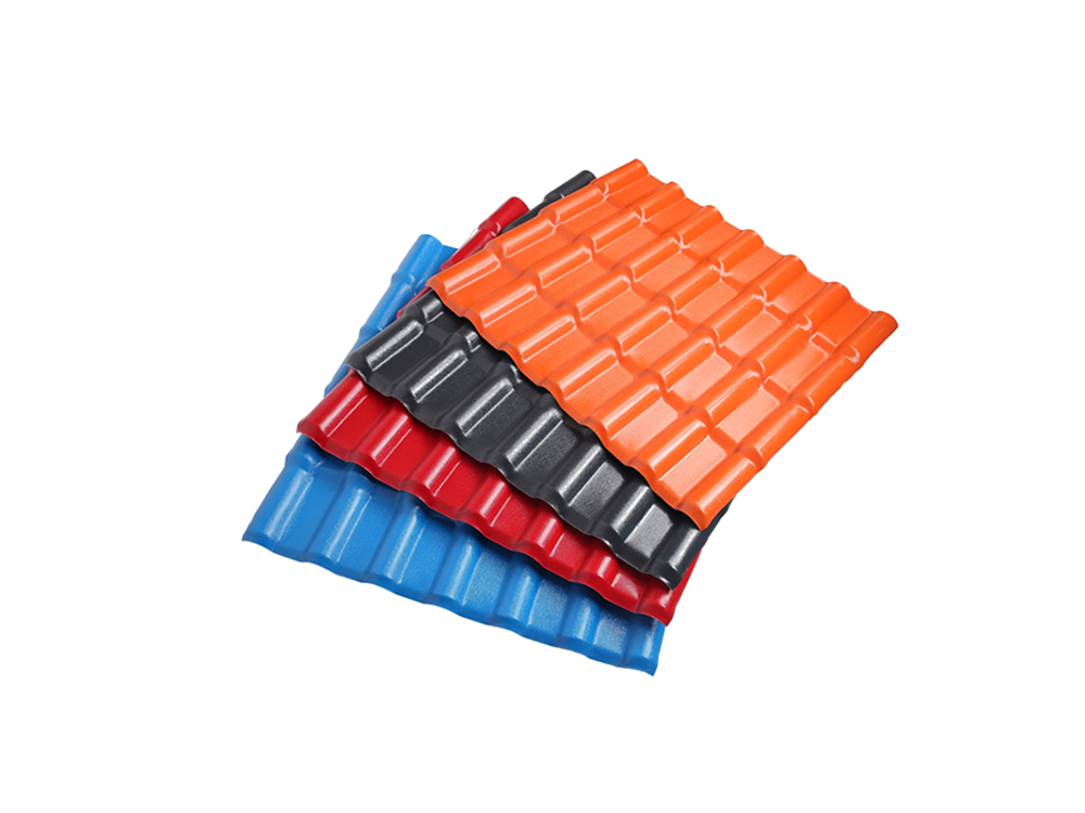 Telhas de PVC sintético ASA estilo espanhol para telhados