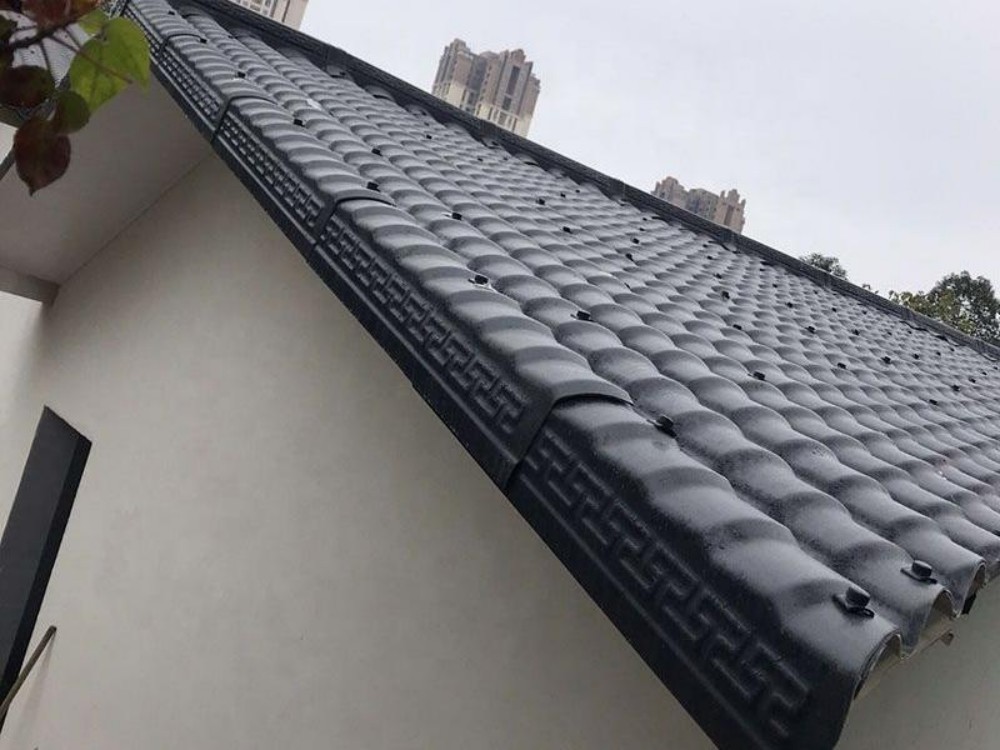 Dachplatten aus Kunstharz: Dachziegel im chinesischen Stil (4)