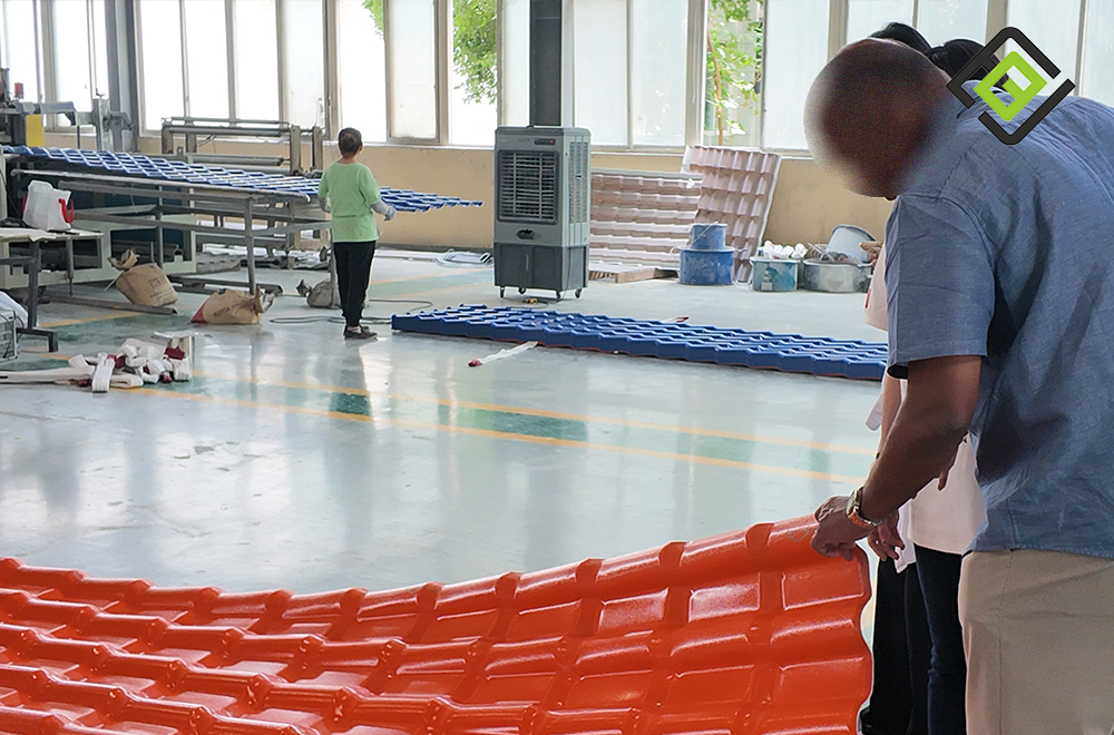 Indian Roofing Distributor Visits JBE Factory
