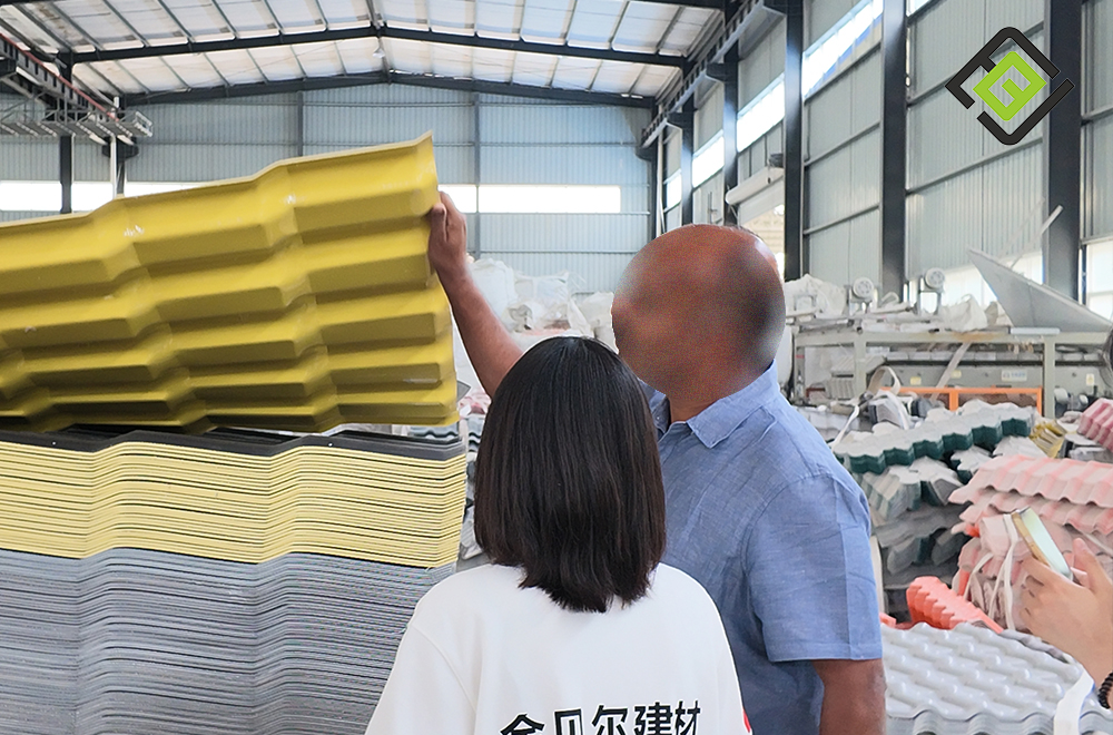 Indian Roofing Distributor Visits JBE Factory