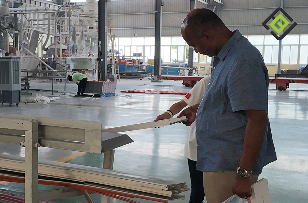 Indian Roofing Distributor Visits JBE Factory