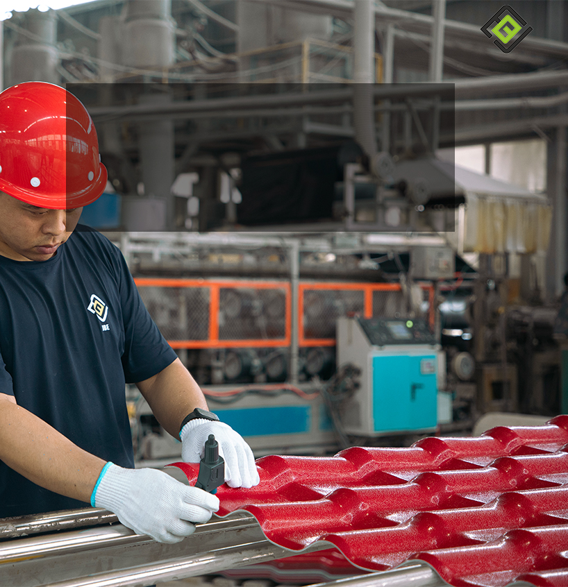 How JBE Red Spanish PVC Roof Tiles Are Made?