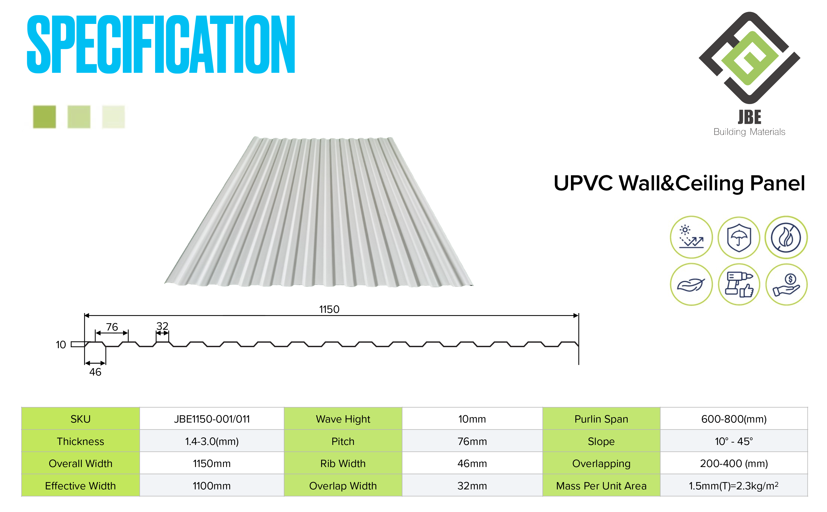 spec UPVC Wall&Ceiling Panel