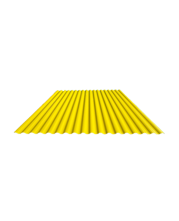 wave resin roof yellow