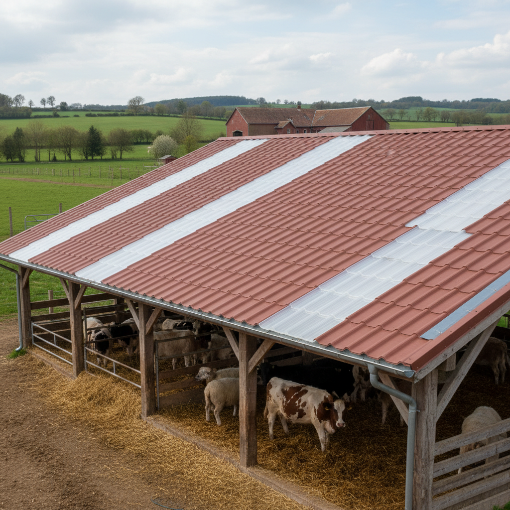Wave Upvc Synthetic Resin Roof Tile For Agricultural And Livestock Shelter Roofing