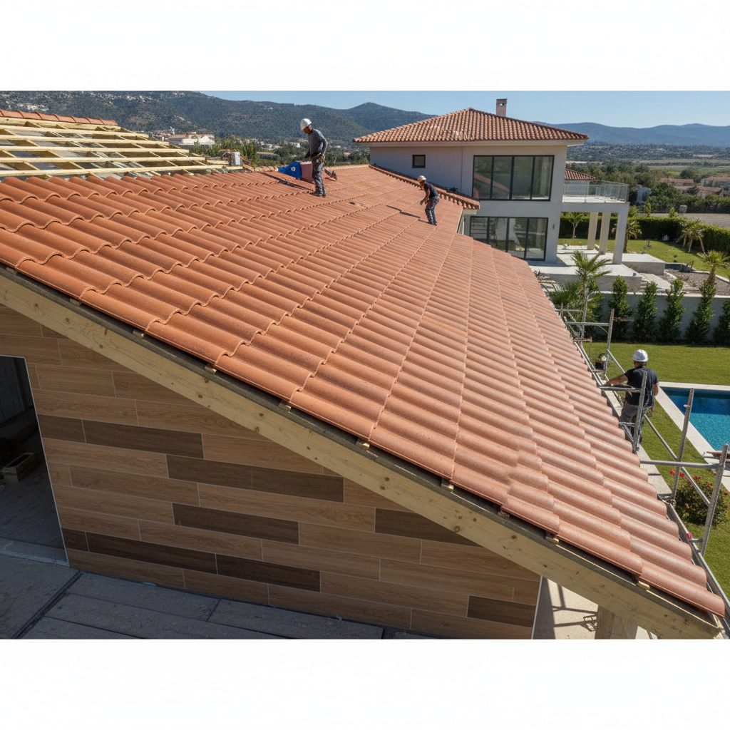 Wall And Ceiling Panels Pvc For Villa Roof Tile Projects