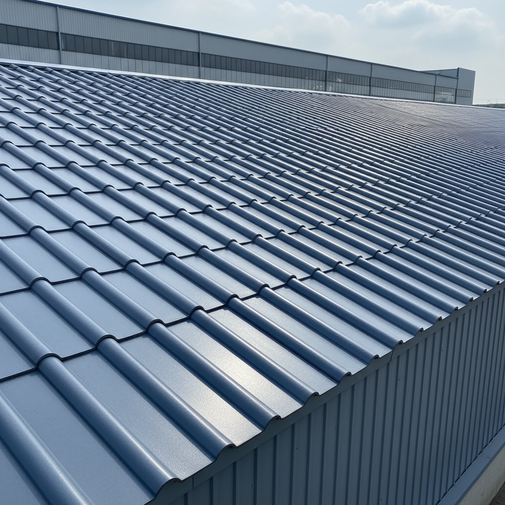 Wave Upvc Synthetic Resin Roof Tile For Industrial Roofing And Cladding
