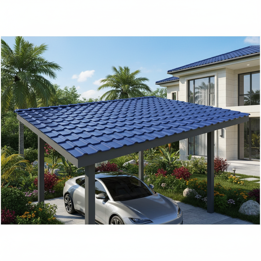 Asa Pvc Synthetic Resin Roof Tiles For Carport Roof Covering Systems