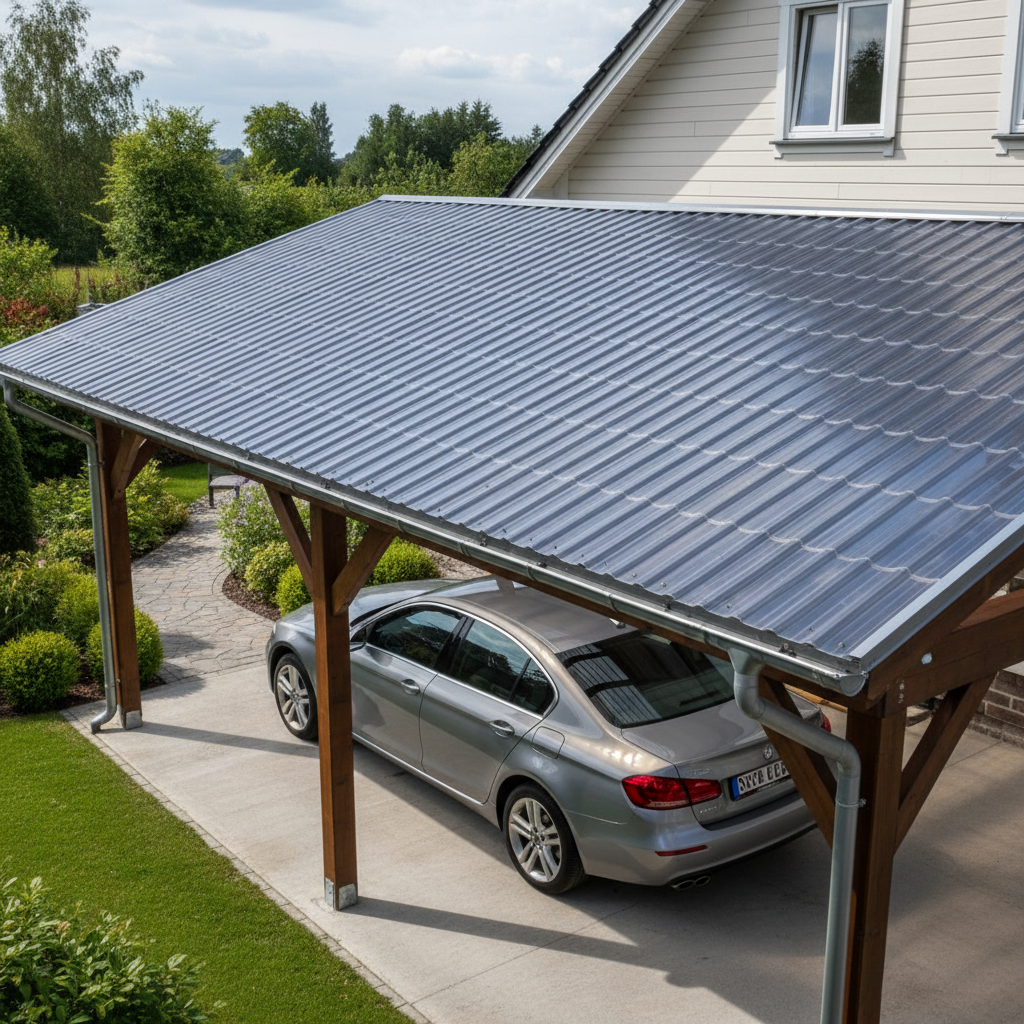 Small Wave Corrugated Roofing Sheets For Carport Roof Covering Systems
