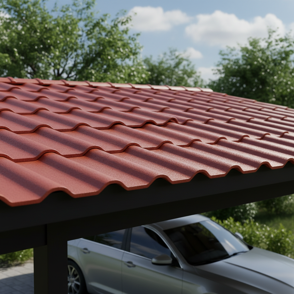 Wave Upvc Synthetic Resin Roof Tile For Carport Roof Covering Systems