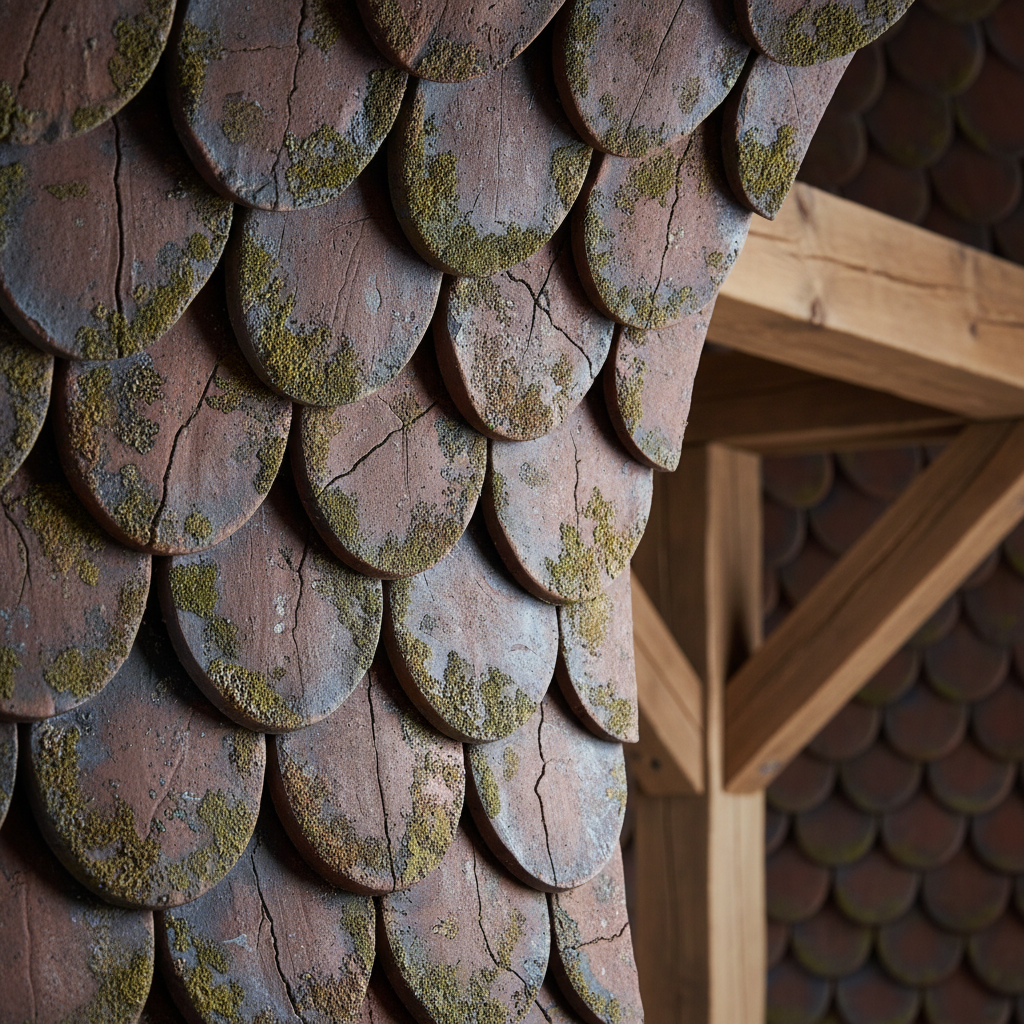 Antique Style Synthetic Resin Roof Tile For Wall And Ceiling Cladding Applications