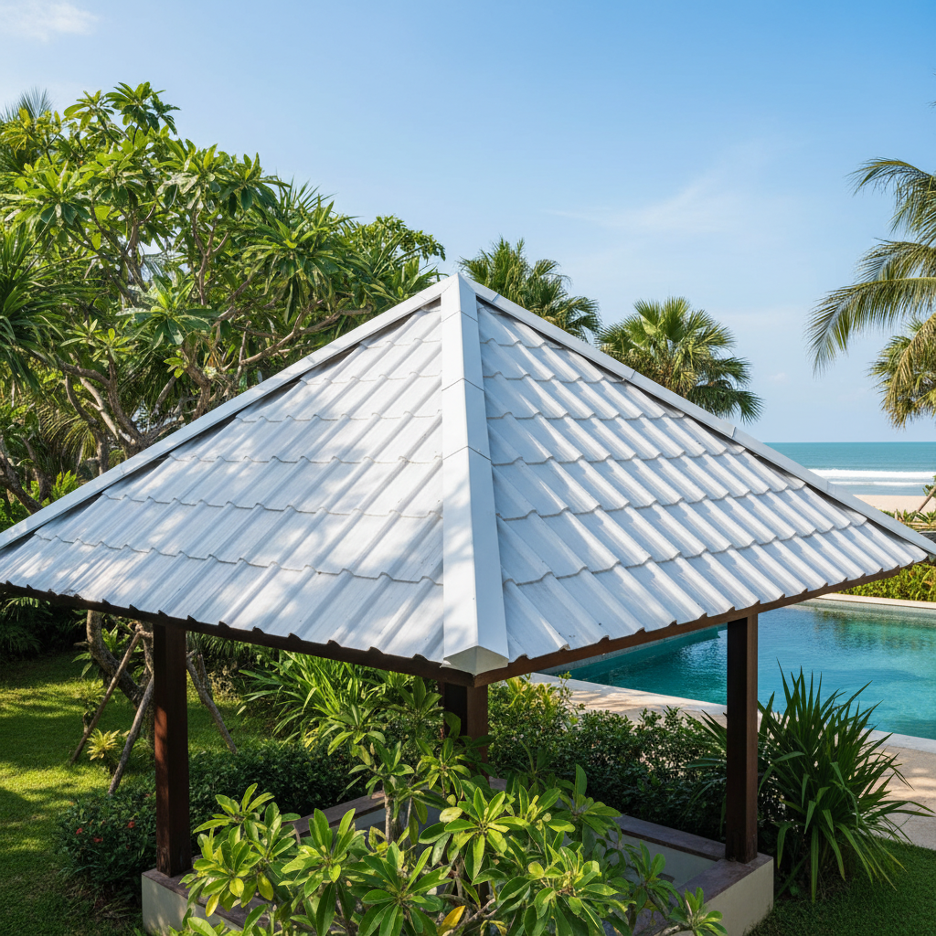 Trapezoidal Pvc Roof Sheets For Outdoor Pavilion Roofing
