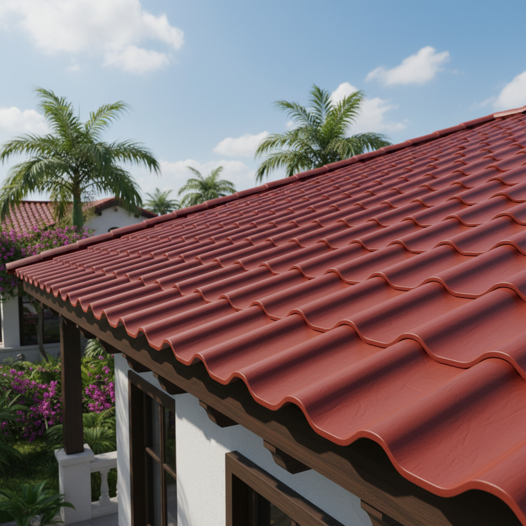 Pvc Corrugated Roof Sheet For Villa Roof Tile Projects