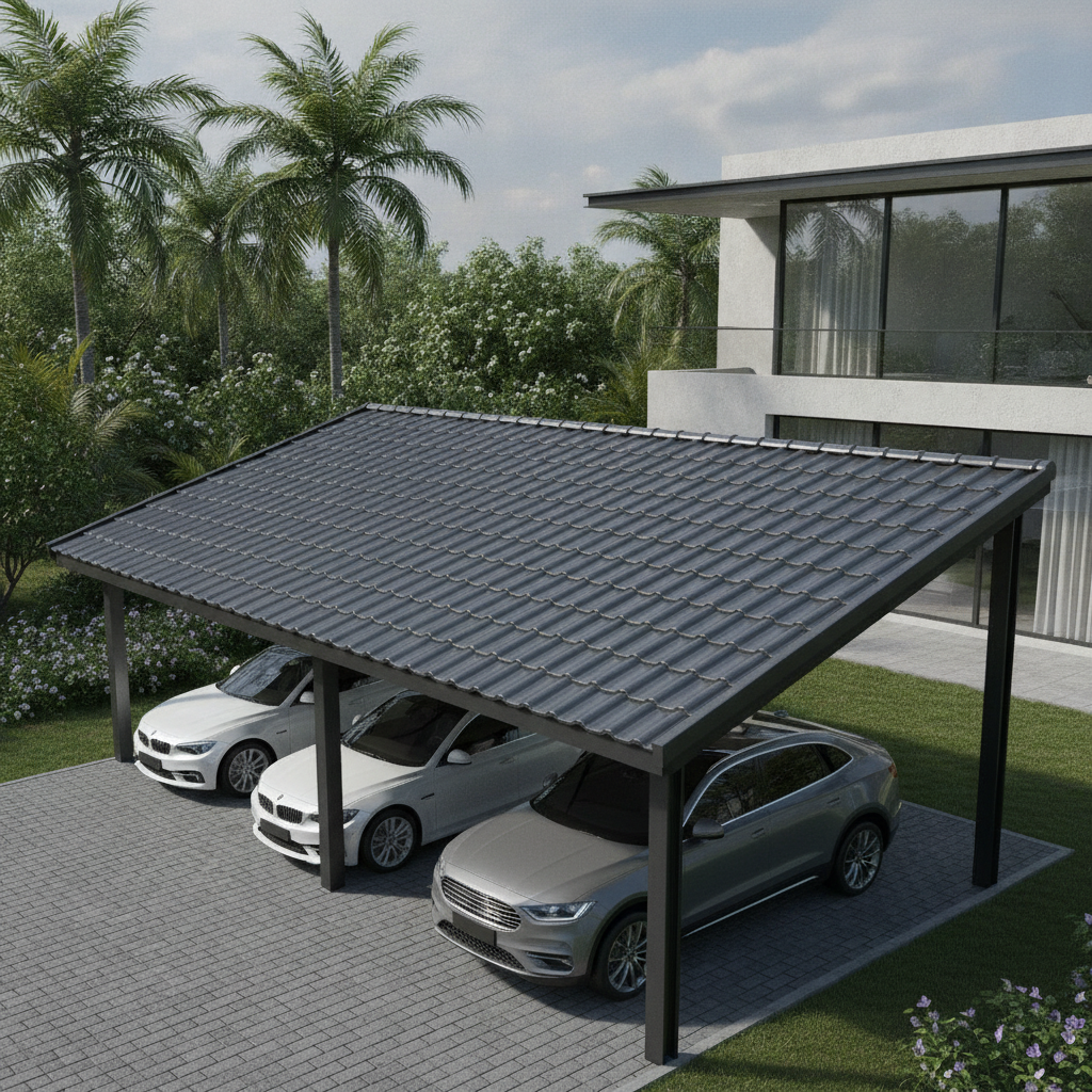 Asa Pvc Roof Tiles For Carport Roof Covering Systems