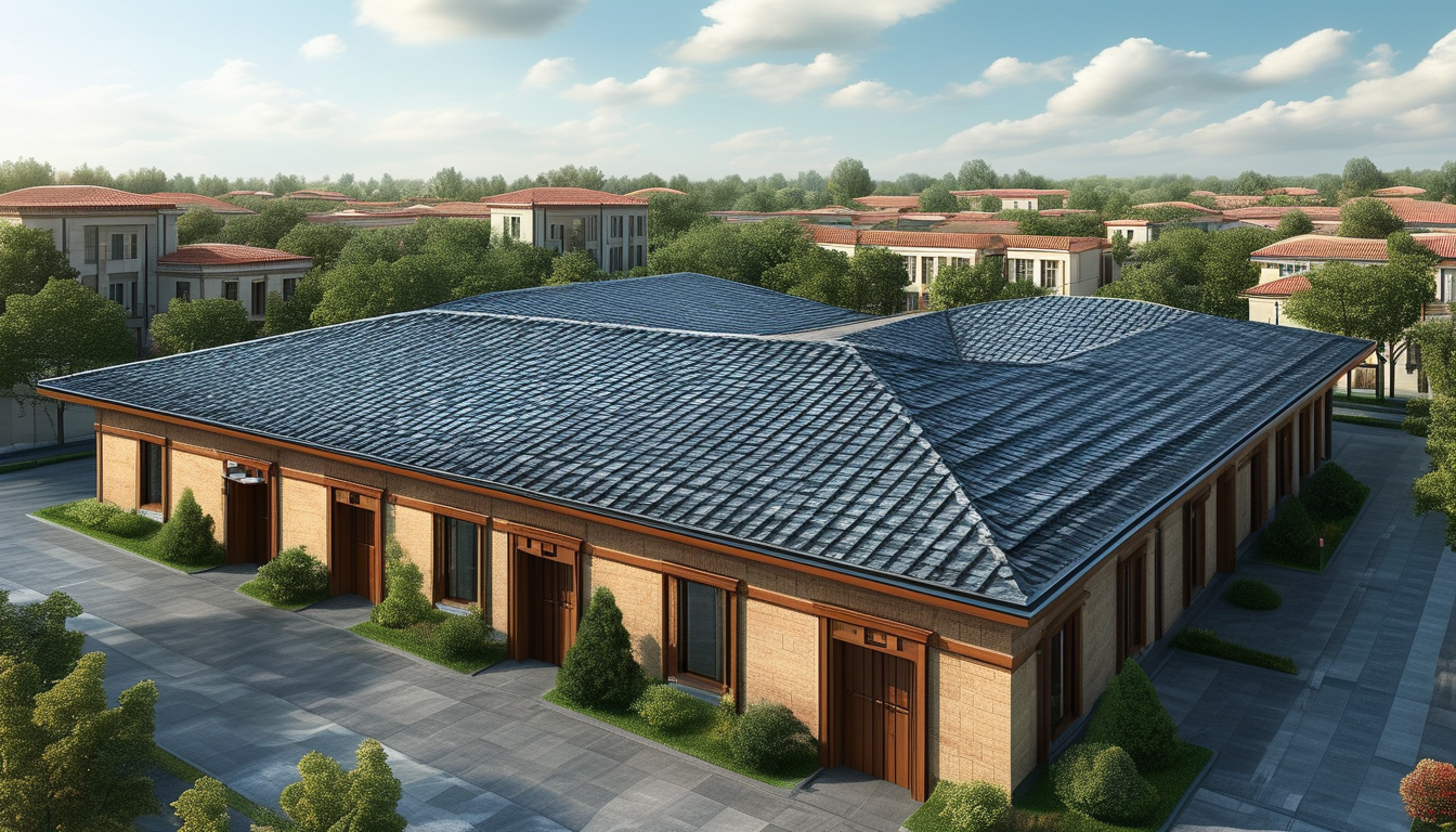 Antique Style Synthetic Resin Roof Tile For Commercial Building Roofing
