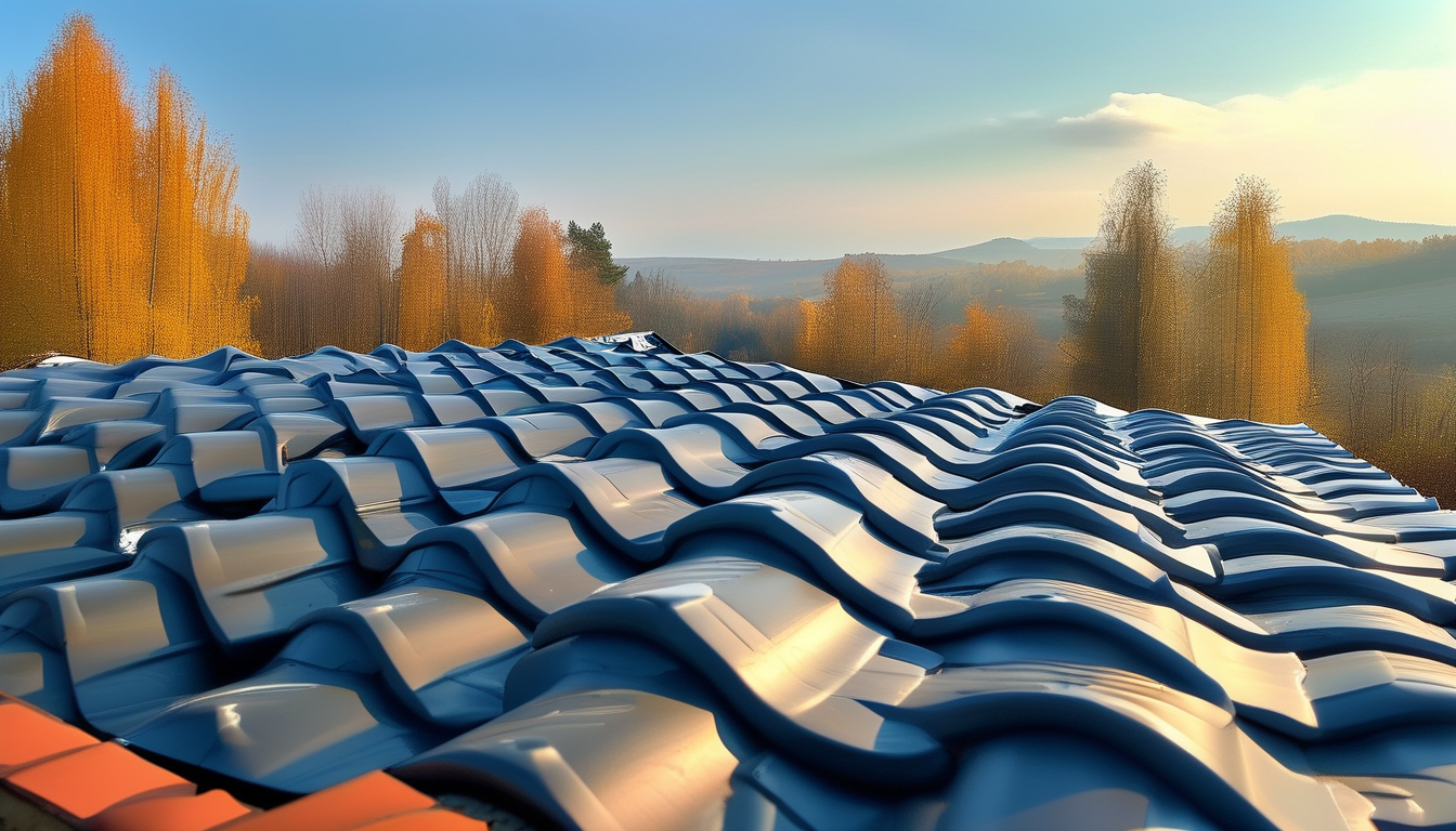 Synthetic Resin Roof Tiles For Weather-resistant Roofing In Cold And Windy Regions