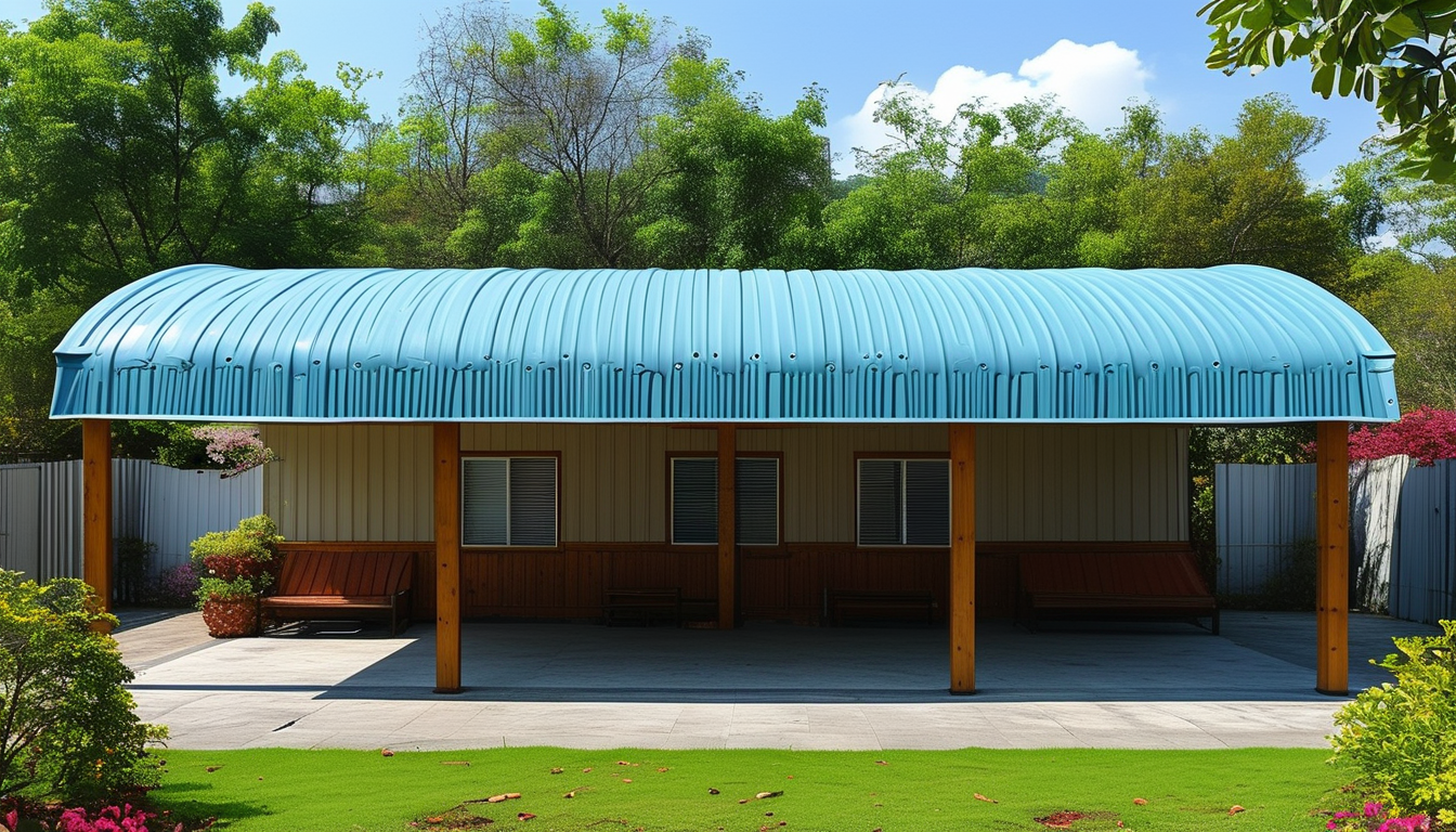 Pvc Corrugated Roof Sheet For Carport Roof Covering Systems