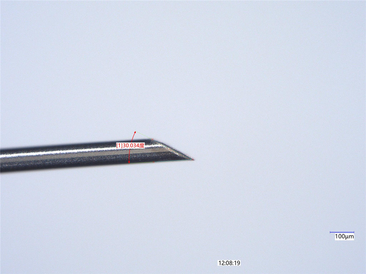 corte de aguja de lanceta de 0,05 mm