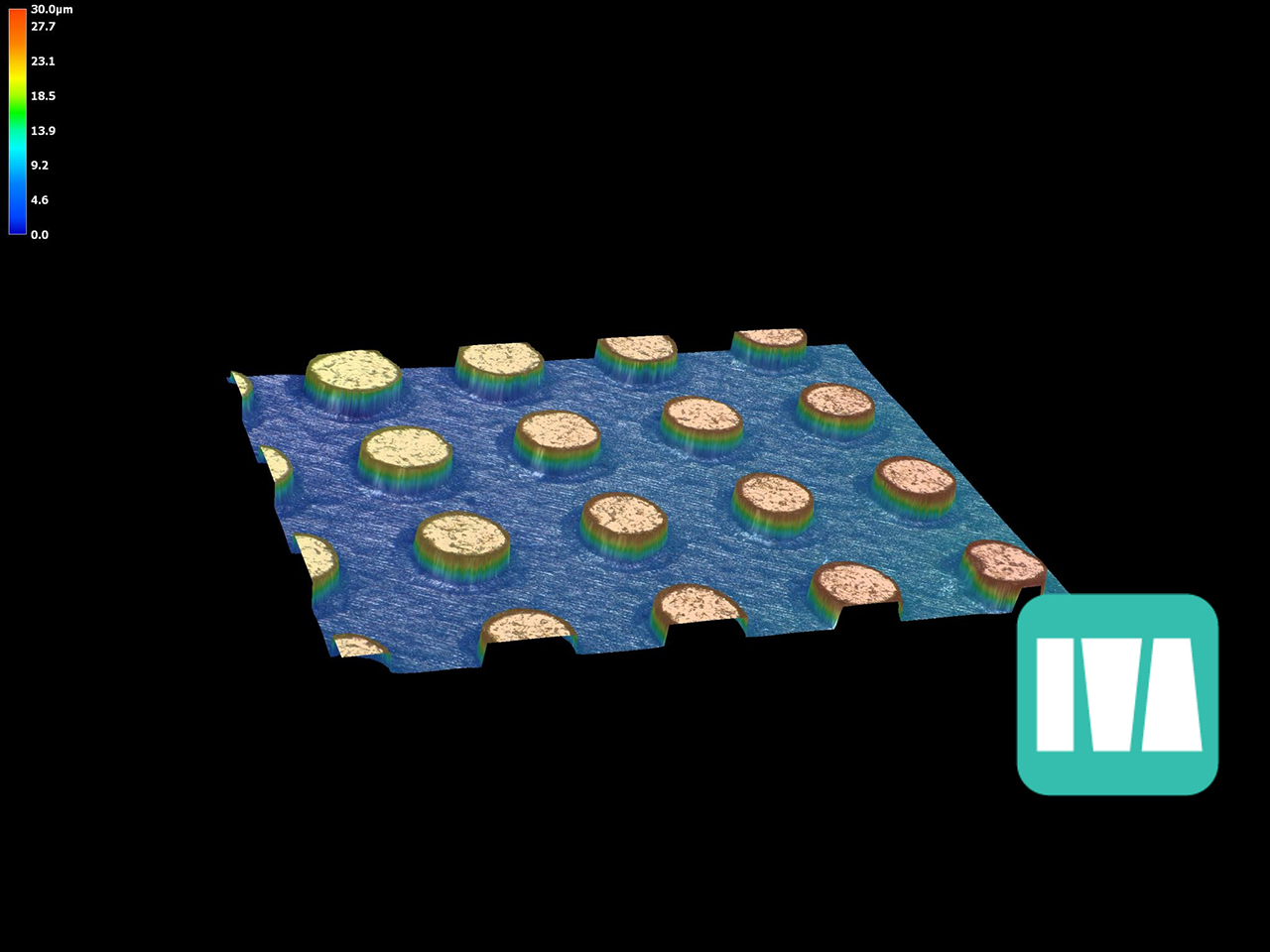 3D View of fs-laser contact lens mold structure