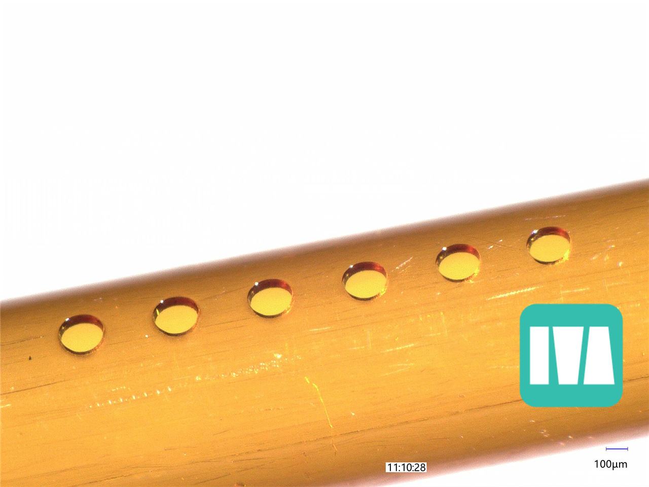fs-laser polymer tubing drilling -mono