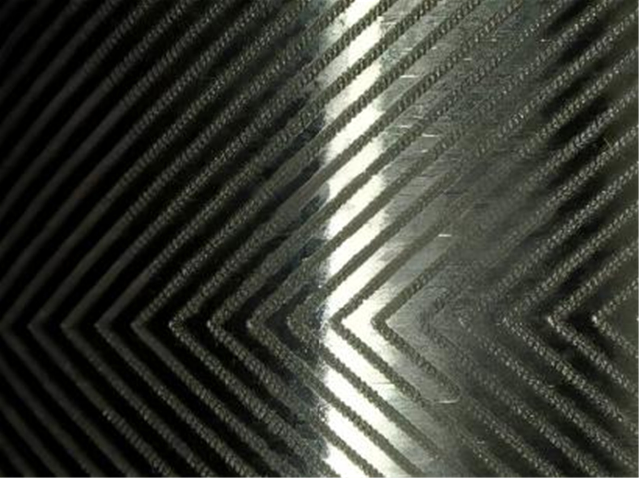 MONO Herringbone Pattern Roller Etching