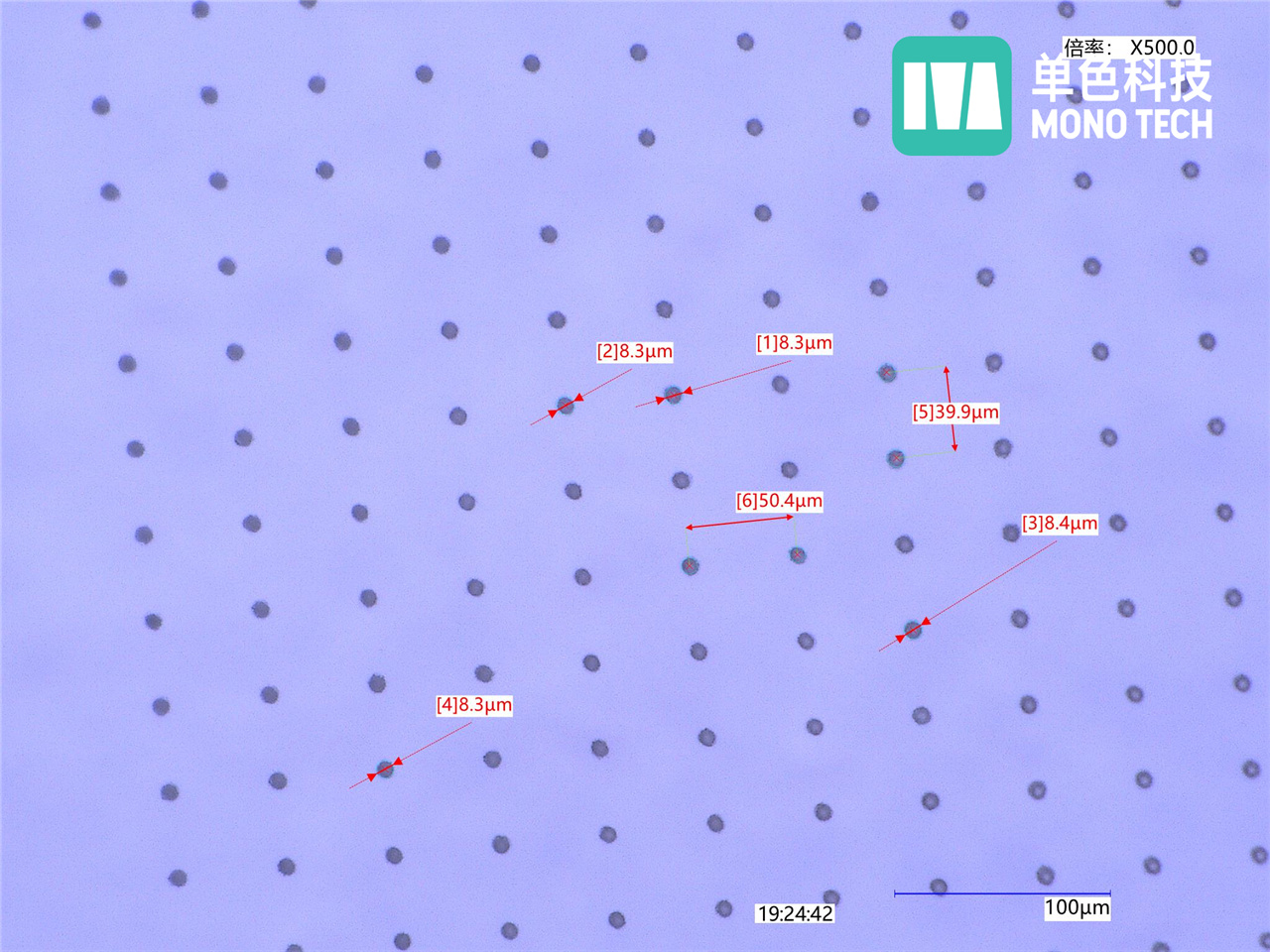 PDMS Cell Filter Hole Array Machining