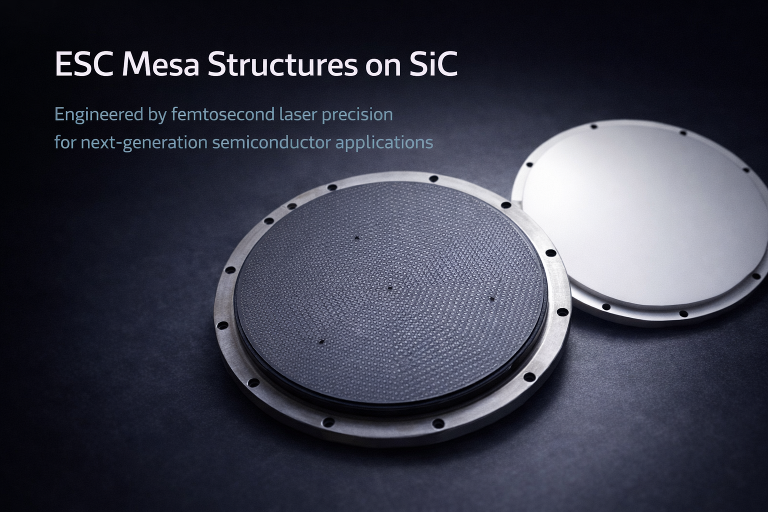 Cómo los láseres de femtosegundos mecanizan estructuras de mesa ESC en SiC