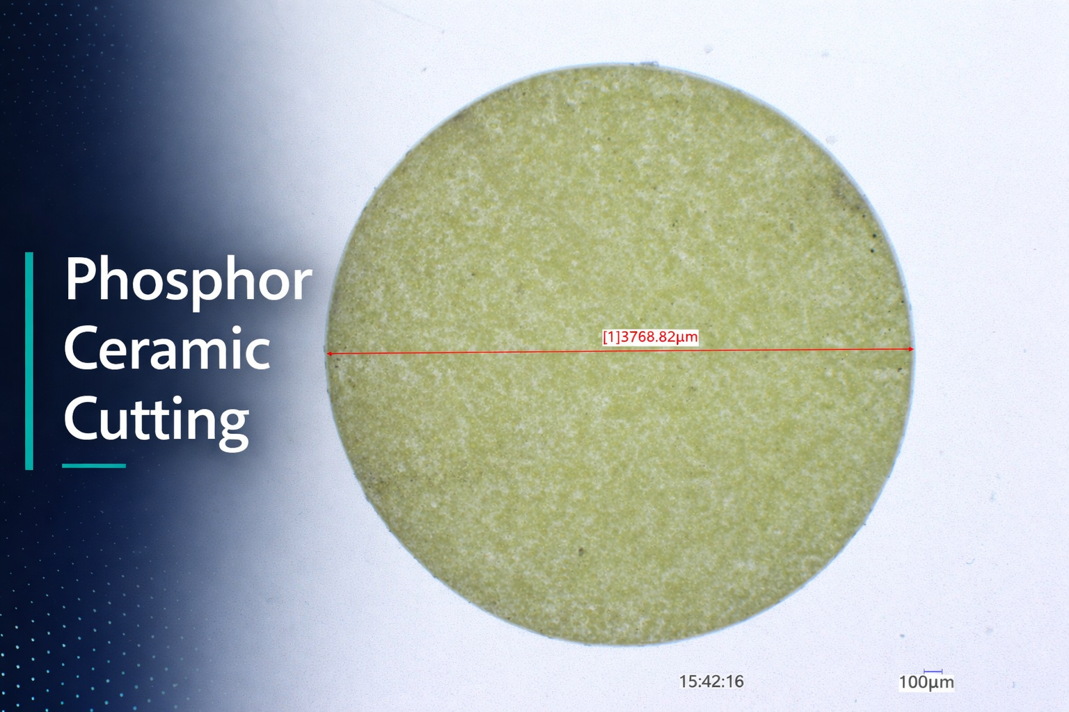 Femtosecond Laser Cutting for Phosphor Ceramics
