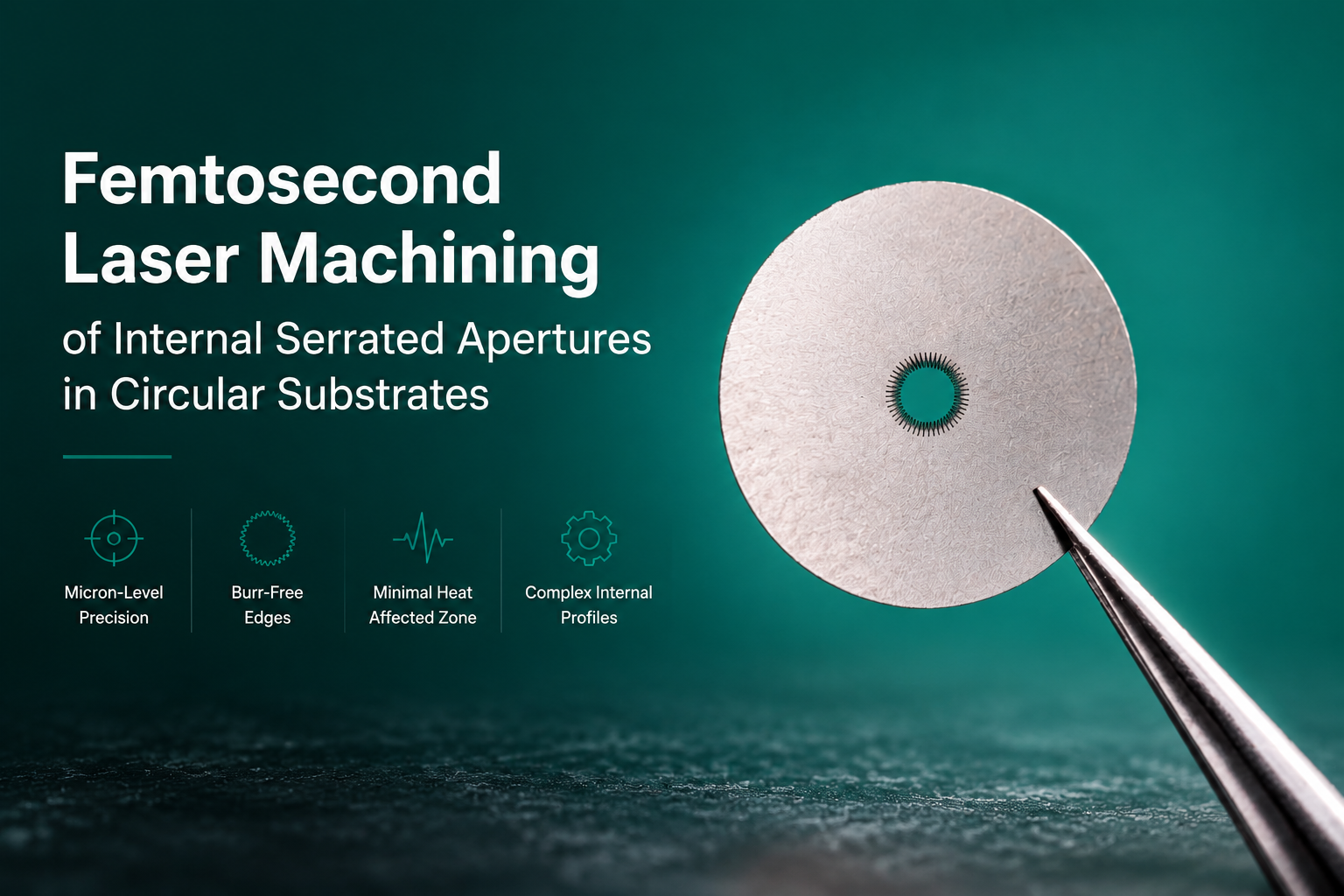 Femtosecond Laser Machining of Internal Serrated Apertures in Circular Substr...