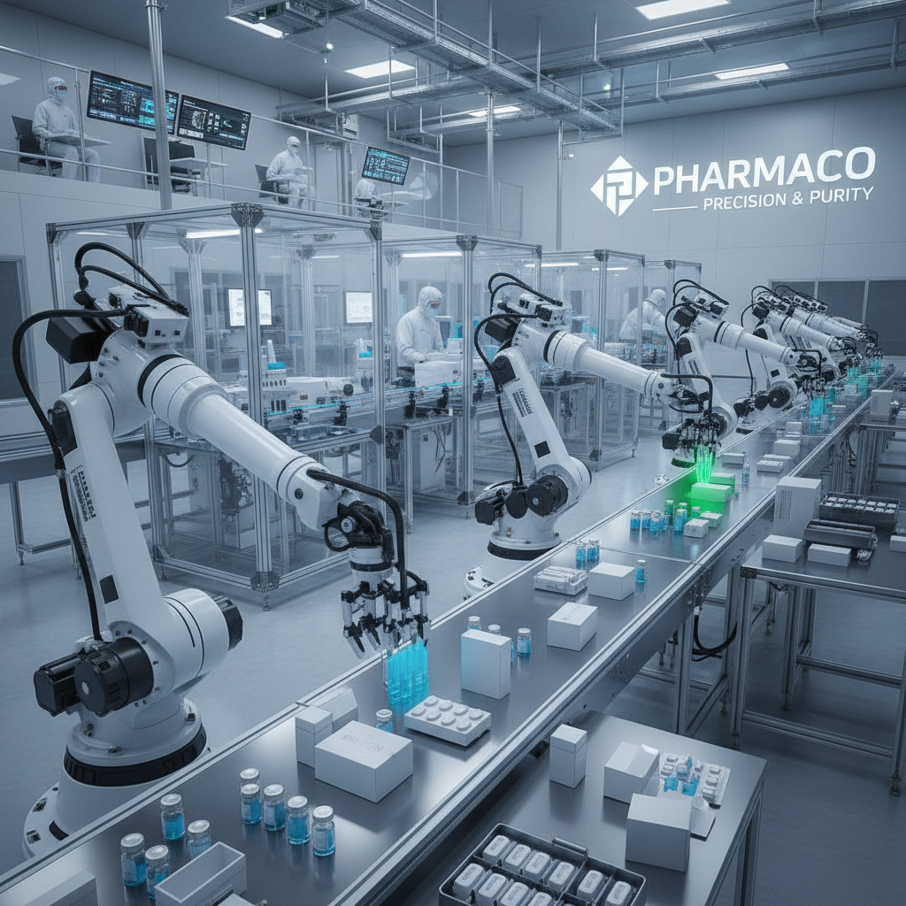 Pramoninė robotika farmacijos įmonei