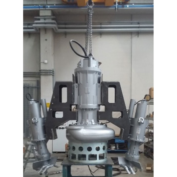 Electric submersible slurry pump