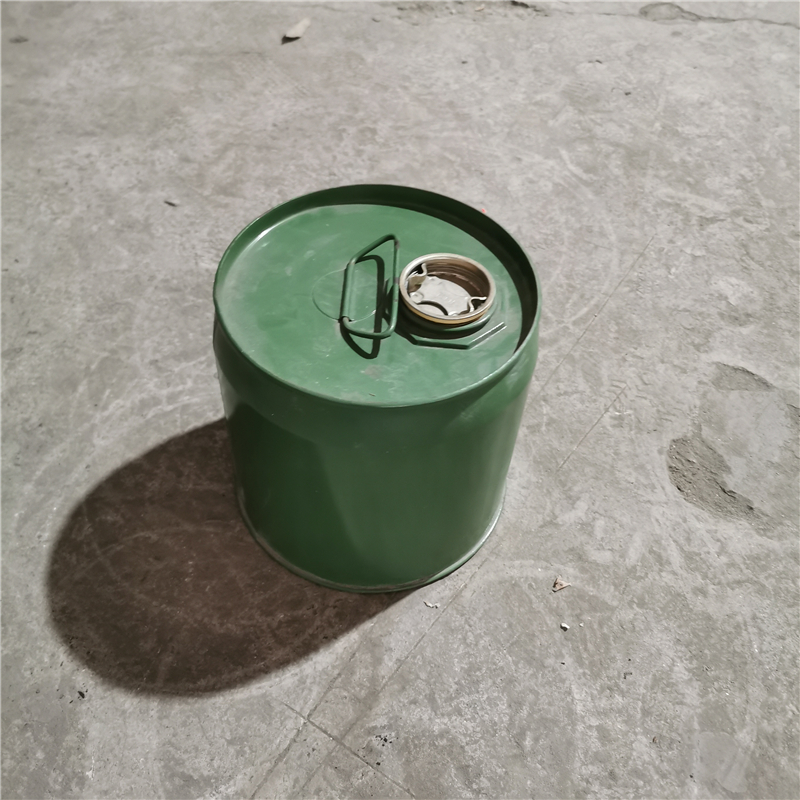 10L Green Necked Sealed Steel Drum with Handle (5)