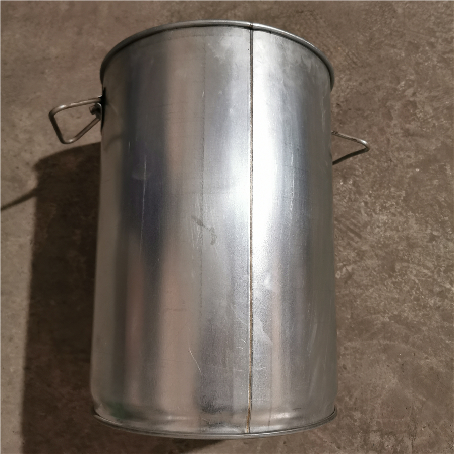 30L Galvanised Tapered-Bottom Open-Top Drum (8)