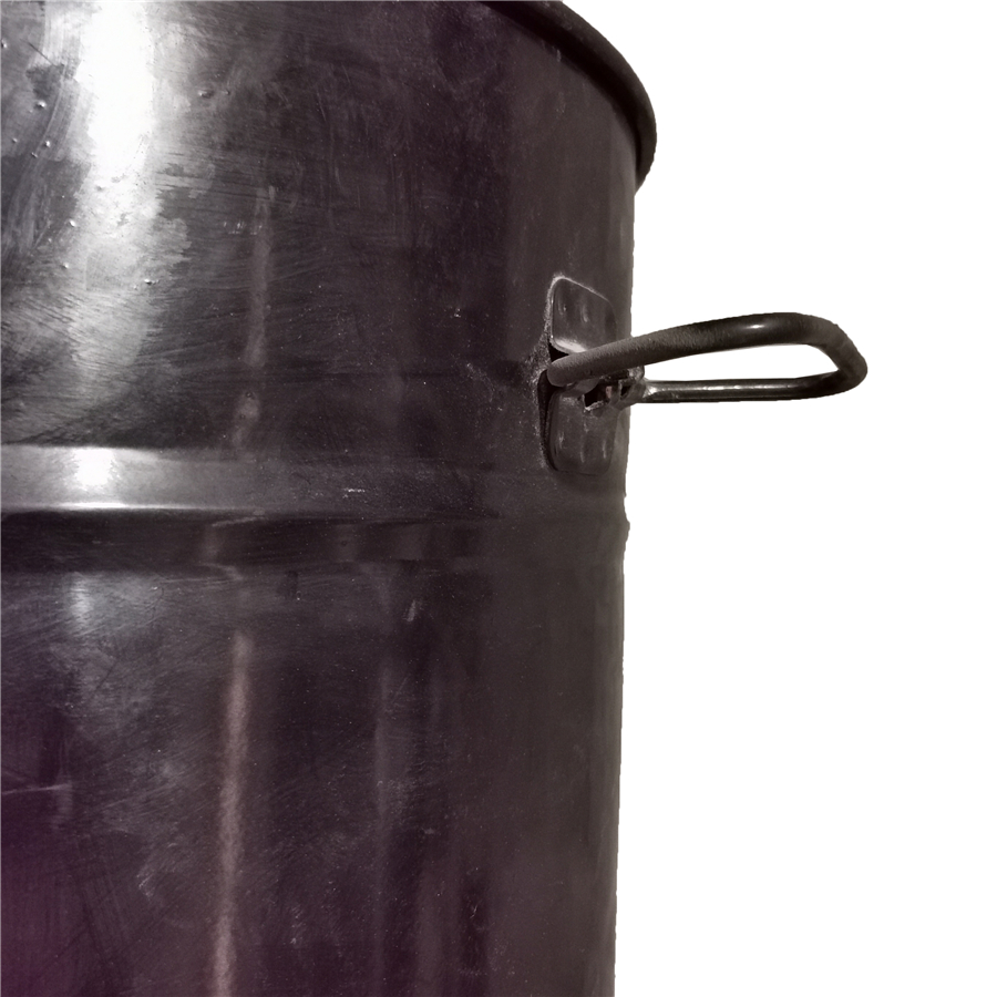 60L Black Sealed Open-Top Drum with Q235b Cold-Rolled Carbon Steel Band and Handles (2)