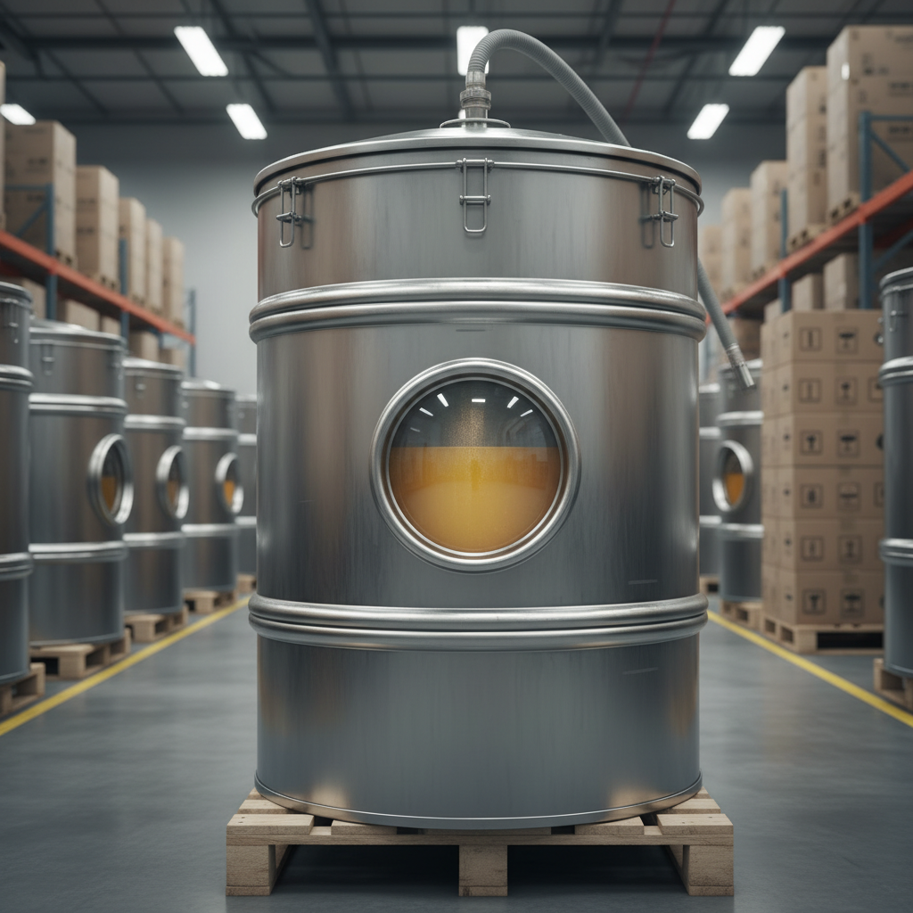 Industrial Chemical Drum For Bulk Food Ingredient Suppliers And Juice Concentrate Exporters