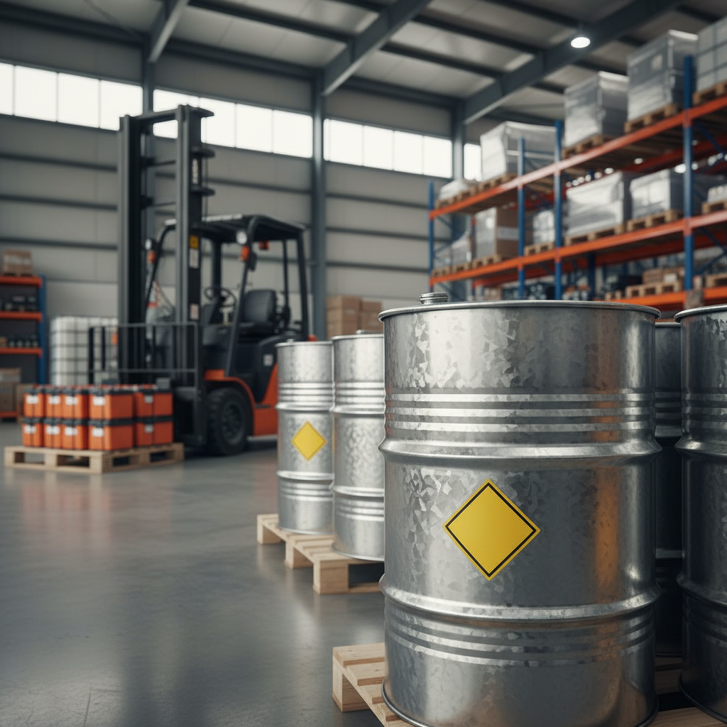 Galvanized Chemical Drum For New Energy Enterprises Transporting Hazardous Battery Materials