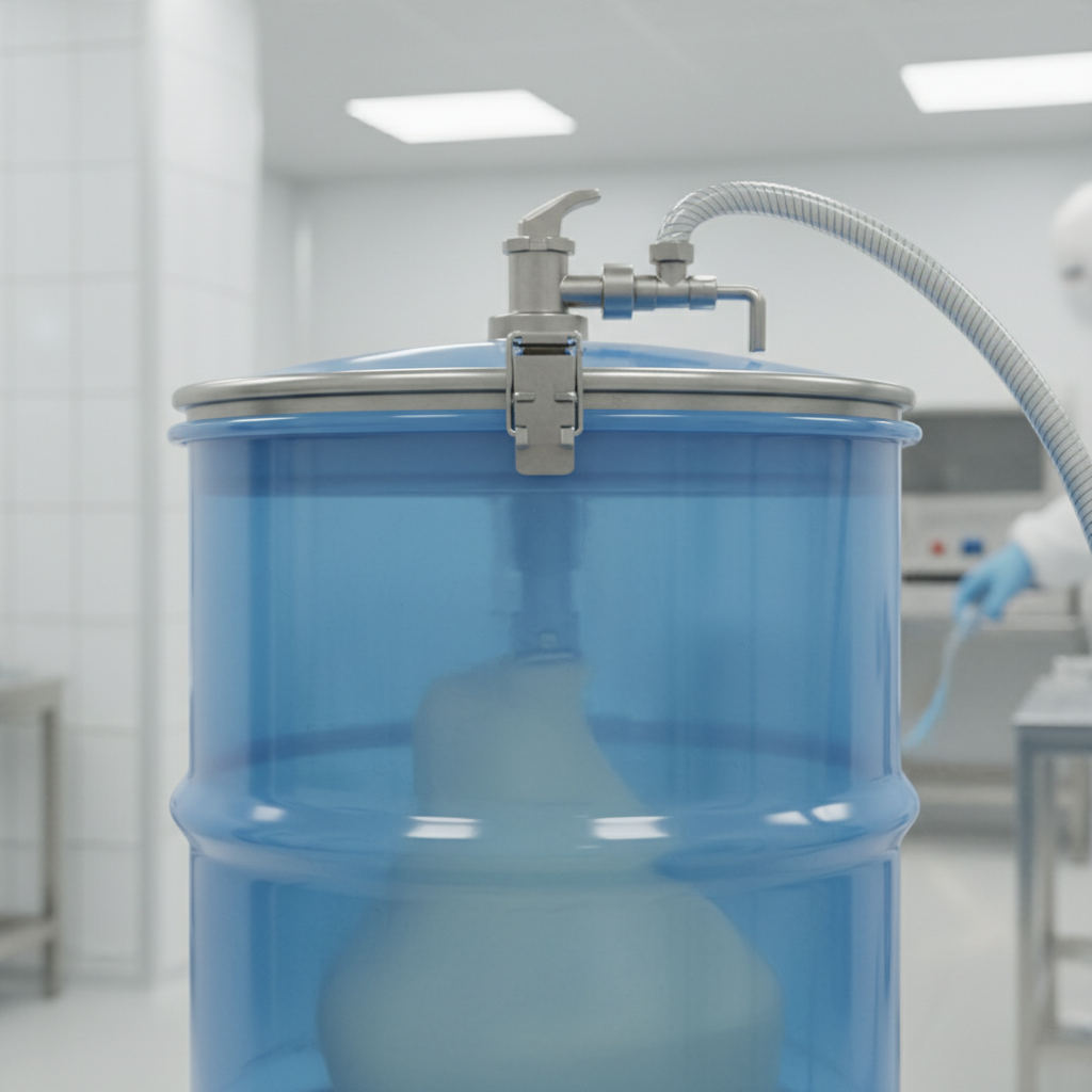 Resin Closed Head Steel Drum For Pharmaceutical Companies Handling Sterile Liquid Ingredients
