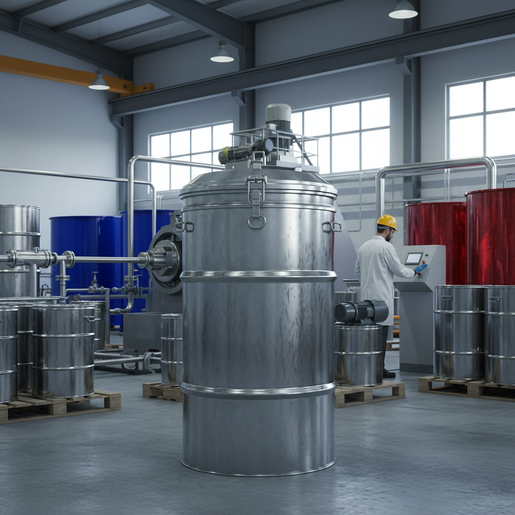 Industrial Conical Drum For Printing Ink Manufacturers And Industrial Dye Suppliers